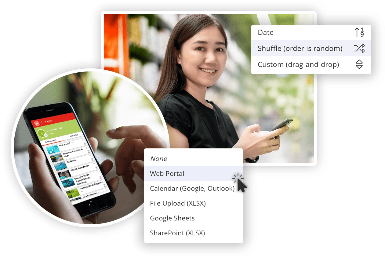 Vibe.fyi software interface on a tablet