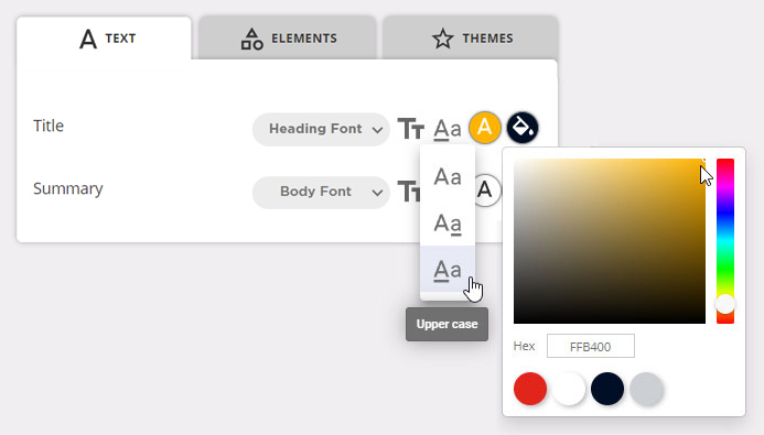 preview of new slide builder user interface