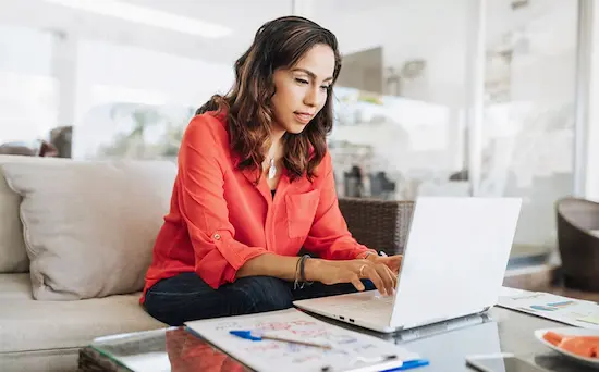 Digital signage content displayed on a desktop screen