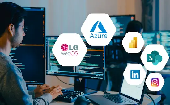 Vibe's secure digital signage platform