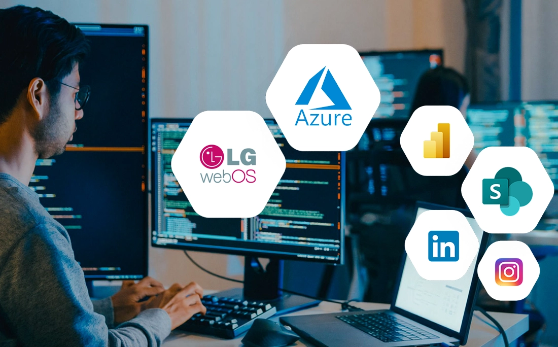 Vibe's secure digital signage platform